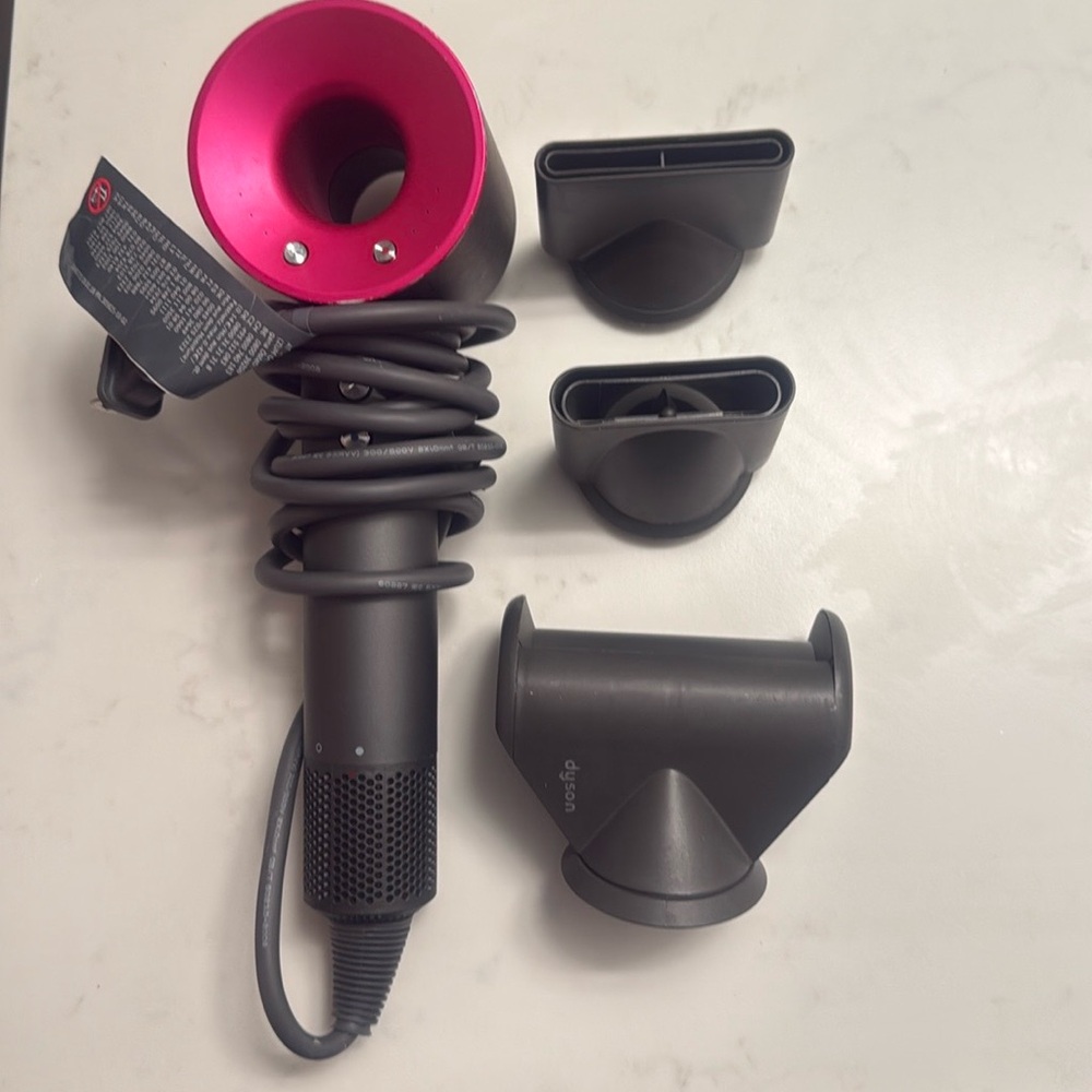 Dyson Supersonic Hair Dryer - Fuchsia and Dark Gray